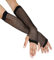 rayinblue Lange Netz Handschuhe Punk Rave Damen Goth Hen Night Party Bride to Be Schwarz Fingerless Brautspitze Handschuhe/Netz-Handstulpen lang Damen schwarz one size
