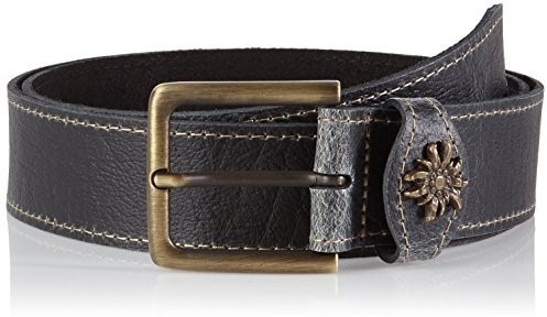 Werner Trachten Unisex Gürtel Trachtengürtel, Gr. 95 cm, Schwarz (schwarz pull up 310)