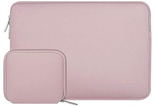 MOSISO 16 Pollici Custodia Laptop, 15-15,6 Pollici Borsa PC Compatibile con MacBook PRO 16 Pollici, HP, Acer, dell,Lenovo,ASUS Quaderno, Neoprene Borse Computer con Custodia Piccola, Baby Rosa