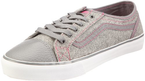 Vans Women's Devan Herringbone Grey/Pink Trainer Vl98L9D 7 UK