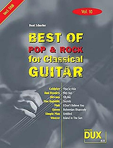 Best Of Pop & Rock For Classical Guitar Solf. & Tab Vol.10