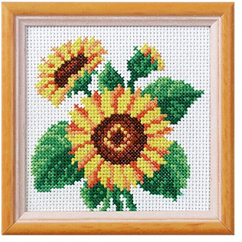 Stamped Cross stitch kit Sunflowers 7512