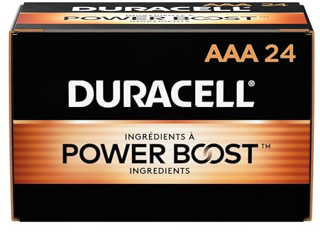 Duracell CopperTop - Pilas alcalinas con tecnología Duralock para conservar la energía, AAA, 24/Bx