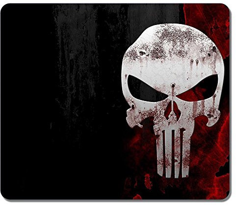 Customized Textured Surface Water Resistent Large Mousepad The Punisher Skull Fashion Designs Non-Slip Best Large Gaming Pad