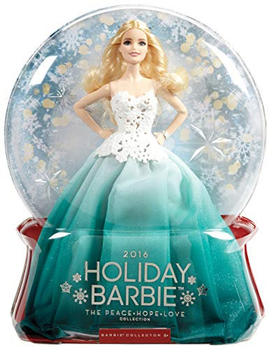 Barbie Mattel DGX98-2016 Holiday Blond im grünen Kleid