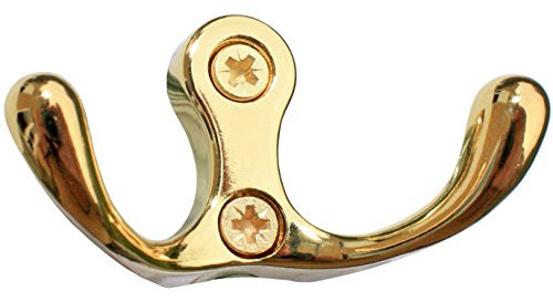KeyMet GmbH Garderobenhaken Kleiderhaken Haken Wandhaken 32 Messing Poliert