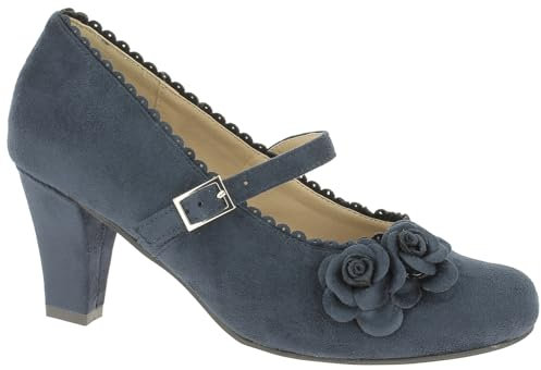 Hirschkogel Damen 3002724 Pumps, Blau (Dunkelblau)