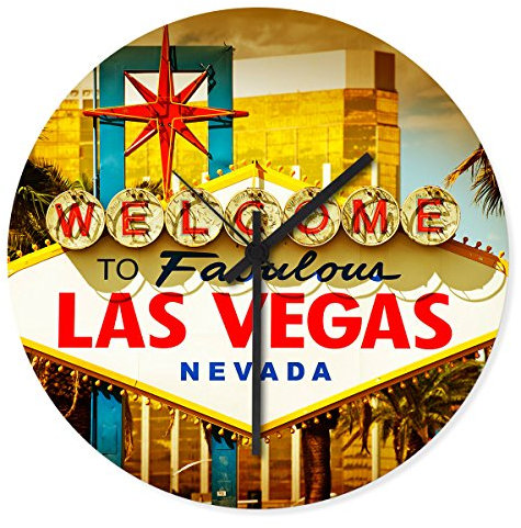 Wandkings Wanduhr mit traumhaften Motiven - Wähle ein Motiv - Las Vegas