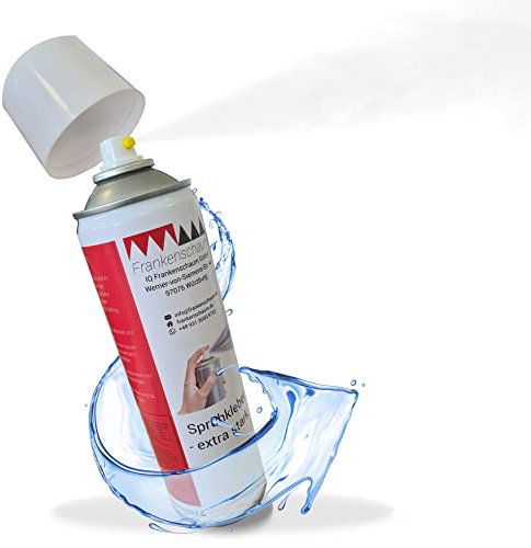 FrankenSchaum Sprühkleber 12 Dosen je 500ml für Schaumstoff, Polsterarbeiten mit Dosierventil, geruchsarm extra stark