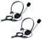 Retevis Passive Noise Cancelling Overhead Headset, Walkie Talkie Earpiece with Rotatable Boom Mic Single-sided Walkie Talkie Headphone Compatible with RT24 RT27 BAOFENG eSynic Maylawn Radio (2 pcs)