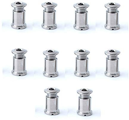 Neuocean 10pcs Bicicleta Manivela Fijación Pernos, Albero a Gomiti Cadena Tornillo con Perno Tuerca para Carretera Montaña Bicicleta(18mm)