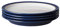 Denby - Elements Dark Blue Dinner Plates Set of 4 - Dishwasher Microwave Safe Crockery 26.5cm - Navy Blue, White Ceramic Stoneware Tableware - Chip & Crack Resistant Large Plates