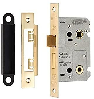 Carlisle Brass BAE5025 EASI-T Bathroom Lock Residential, Satin Brass, 64mm