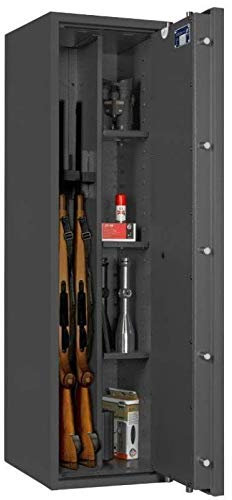 Format Waffenschrank Corvino 3 (Klasse 0), Elektronikschloss S&G Spartan 1006, Grad 0 nach EN 1143-1, H140xB40xT42 cm, 156 kg