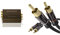 Oehlbach Phono PreAmp Pro - Phono-Vorverstärker - metallic braun & KabelDirekt – Cinch Audio Kabel – 1m (Koaxialkabel geeignet für Verstärker, Stereoanlangen, 2 Cinch zu 2 Cinch)