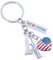 PRETYZOOM Liebe New York Schlüsselbund Statue of Liberty Schlüsselbund Vereinigten Staaten Flagge Schlüssel Ring für Nationalen Tag Rucksack Hause Auto Schlüssel Dekoration (1Pc)