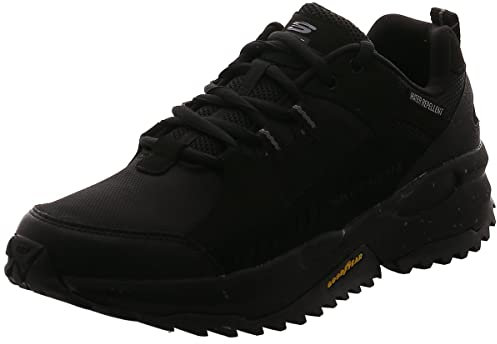Skechers Herren Bionic Trail Road Sector Trekking Shoes, Black Suede/Pu/Mesh/Black Trim, 44 EU