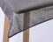 Weichschaum-Tischdecke mit Saum | Grau/Anthrazit - Rund - 140cm | Schaumdecke | Klassik-Outdoor-Decke | Garten/Terrasse/Balkon | wetterfest | rutschfest