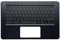 fqparts Replacement Laptop Upper Case Cover C Shell & Keyboard For HP Chromebook 14 G5 Black US English Layout Small Enter Key Layout TPN-Q204 L14354-001