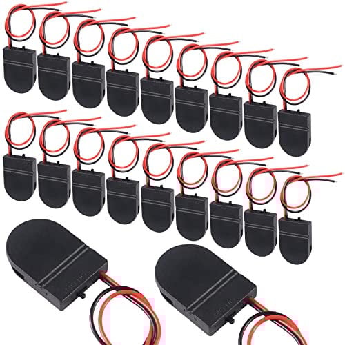 20PCS CR2032 Battery Holder Coin Button Cell Battery Holder Case CR2032 Battery Holder 1 x 3V CR2032 Button Coin Cell Battery Holder with Wire Leads