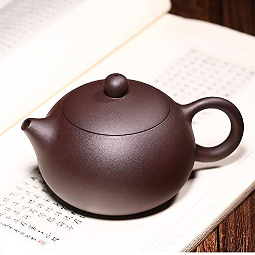 Teiera da 200 ml Yixing teiera cinese filtro a sfera Kung Fu Zisha pentola Xishi bollitore da tè vestito Tieguanyin Puer Oolong nero bollitore da tè (colore: A)