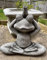 Yoga Frog Stone Garden Statue | Outdoor Animal Sculpture Decor Toad Ornament Decoration