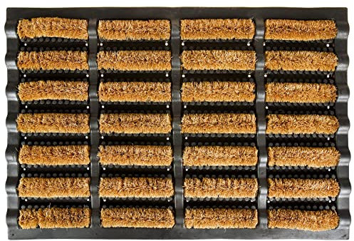 Albert Austin Coir Door Mat | Indoor and Outdoor Door Mats | Heavy Duty Welcome Mat | Entrance Front Doormat | Non Slip With PVS Backing | Plain