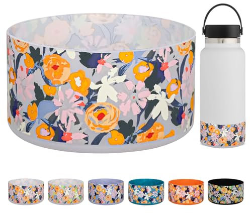 HEYSKAY Protective Flask Silicone Boot Cover Base 12oz 21oz 24oz for Stanley Tumbler, Hydro Flask Water Bottle. Compatible with All Water Bottles with Bottom Width of 2.85in