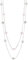 FULU AUTUMN Damen Statement Kette Lange Perlenkette Silber Chain Zwei Strang Modeschmuck Halskette Geburtstagsgeschenk(16-Pink)