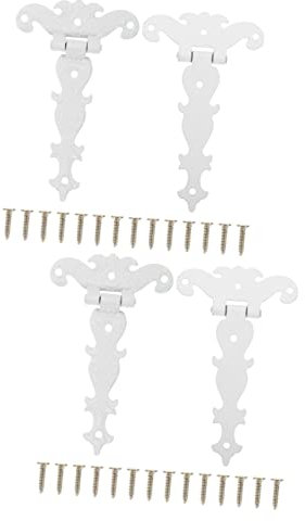 Uonlytech 4 Pièces Charnière De Porte En Forme De t Charnières De Cabanon Robustes Petites Charnières De Porte Charnière De Portail Battant Blanche Porte Intérieure Le Fer Portes Extérieures