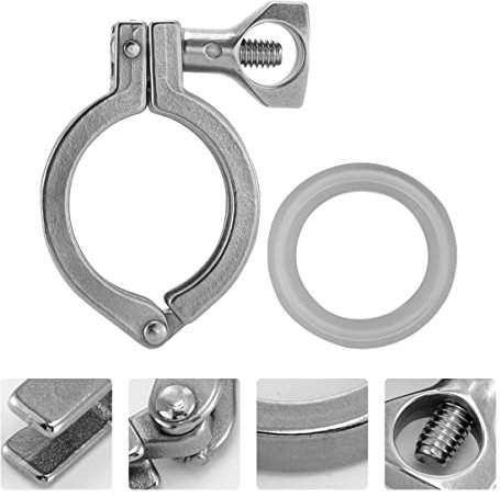 ULTECHNOVO Einzelne Pin-klammer 1 5 Zoll Silikon-dichtungs-hochleistungsedelstahl-verbindung