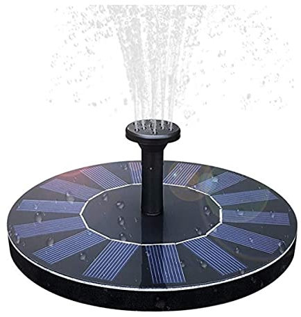 Artsim Submersible Sump Pump Panel Fountain 1.4W Garden Pump Decorative Black Floating Round Small Water Feature Square Solar Transfer Pump