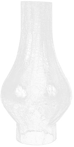 Housoutil 1 Pc Pantalla De Vidrio Sombra De Vela De Pilar Reemplazo Manga De Vela De Abierta Crimpado Claro Cubiertas De Lámparas De Estilo Antiguo Tubo Portavelas Linterna Manual