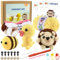 ASTARON Crochet Kit, Häkelset für Erwachsene und Kinder, 3 süße Häkeltiere – Igel, Biene, Ente, Häkel-Starter-Sets
