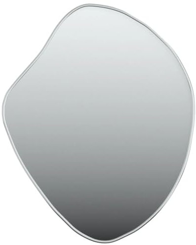 vidaXL Wandspiegel Flurspiegel Spiegel Badspiegel Hängespiegel Dekospiegel Schminkspiegel Kosmetikspiegel Wohnzimmer Silbern 60x50cm