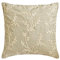The HomeCentric Dekorativ Beige Kissen Überzüge, 40 x 40 cm Bettwäsche aus Baumwolle Blumen, Perlen, Stickereien und Perlen, Kissenhülle, Blumen Kissen, Zeitgenössisch Kissen Überzüge - Ivy Elegance