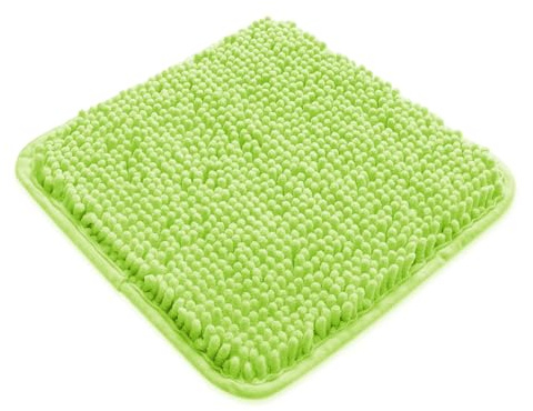 Yeaban Kleine Badezimmerteppiche, 30,5 x 30,5 cm, dicke Chenille-Badematten, saugfähiger und waschbarer Badteppich, rutschfest, Plüsch- und weiche Teppiche für Badezimmer, Dusche, Waschbecken