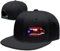 Totenkopf Rose Hut Horror Skelette Handkappe Verstellbar Snapback Hut für Männer Flat Bill Baseball Cap für Jungen Snap Rucksack Cool, PUERTO RICO Fahne, 1