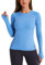BAYDI Langarmshirt Damen Sport Oberteile Damen Sportshirt Laufshirt Nahtlos Longsleeve Shirts mit Daumenloch