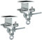 Supaway 2 Stück I-Beam Aufhänger Stahlträgerklemme Boxsack-Zubehör Heavy Duty Steel Perforated Bag Hanger Boxsackaufhänger für Balken Einstellbar von 63 mm bis 220 mm Hält 204 kg Schwerkraft Stand