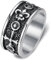 BOBIJOO Jewelry - Bague patriote en acier inoxydable : Fleur de lys royale et Croix templière, une alliance élégante de symboles historiques. - 56 (7 US)