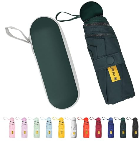 Suteke Kleiner Mini-Regenschirm für Reisen