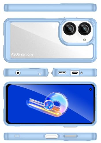 BAILI Coque Transparente pour ASUS Zenfone 9, TPU et Résistante au aunissement, Coque Fine Antichoc, Case pour ASUS Zenfone 9-002