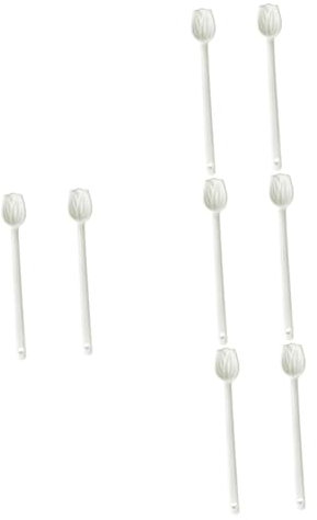 OKUMEYR 8pcs Star Design Ceramic Spoon Tableware Spoon Reusable Home Restaurant Use Easy Clean