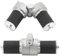 Rohrverbinder aus Aluminiumlegierung, Scharnier, Rohrverschraubungen, Rohrverschraubungen, zusammenklappbar, drehbar, für Aluminium-Extrusionsprofil, 2 Stück