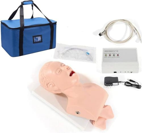 UIGJIOG Tracheale Intubation Training Simulator Modell Orale/Nasale Intubation Puppe Lehrmodelltraining Krankenpflegepuppe Adult Airway Management Trainer Lab Education Training Training