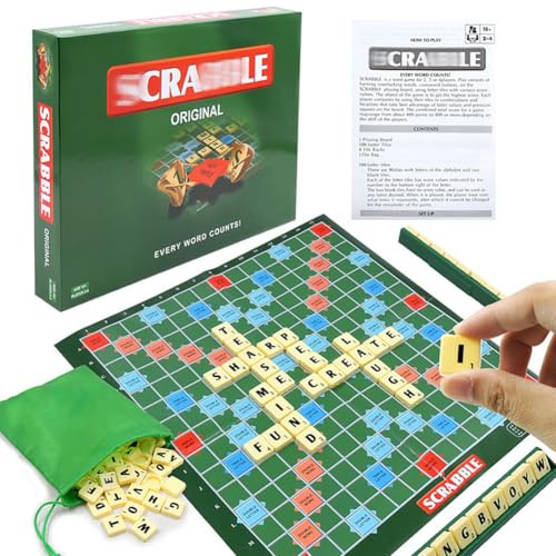 PyrrlicToy Rechtschreibung Spielkarte,Alphabet-Spiel,Fun Way to Make Every Word Count, Gesellschaftsspiel,for 2-4 Players,Ages 6+
