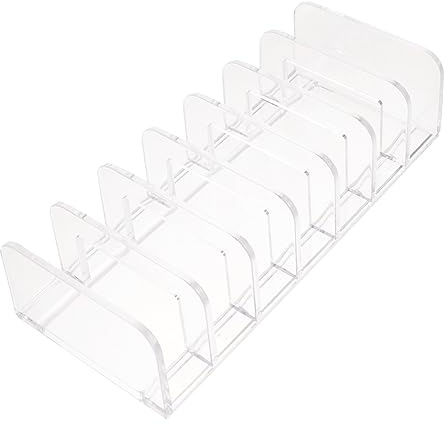 Transparente Aufbewahrungsbox mit Sieben Fächern für Lidschattenpaletten