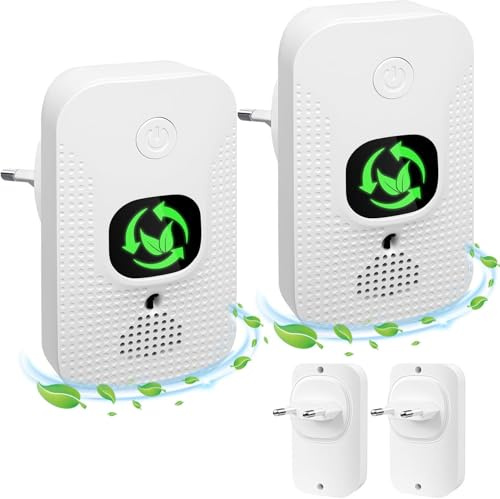Purificador de aire para el hogar y el dormitorio, mini ionizador enchufable con iones negativos, eliminador de olores de humo, mascotas y zapatos, silencioso y sin filtro, para cocina, oficina y baño
