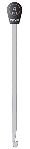 Prym Häkelnadeln ALU 30 cm 4,00 mm grau Tunesische Häkelnadel, Aluminium, 4 mm